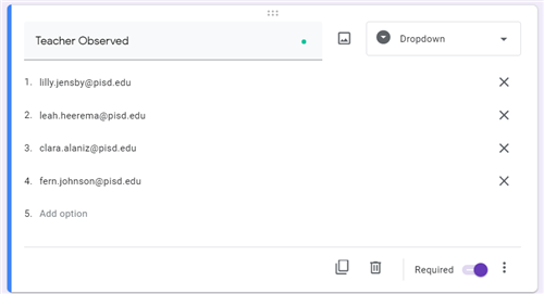 teacher observed emails 